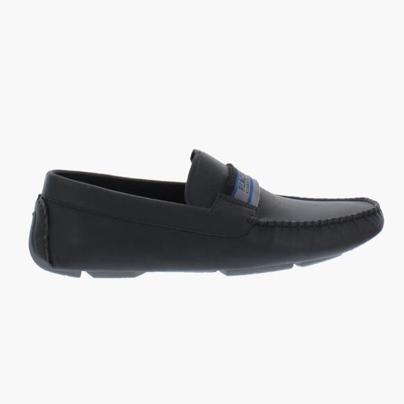 Kenneth Cole Reaction Black Driver Loafer Men's Size 12 Faux Leather Comfort New - Picture 2 of 6